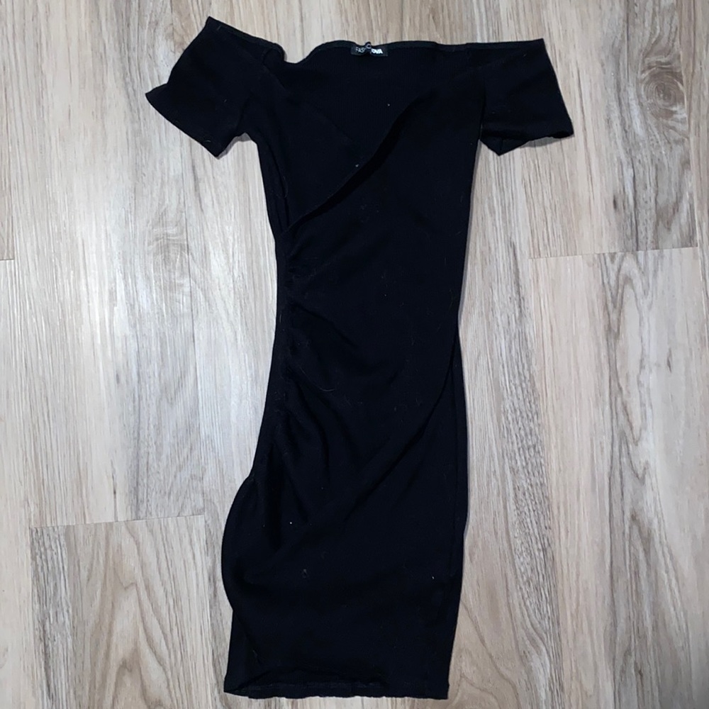 Black Fitted Mini Dress